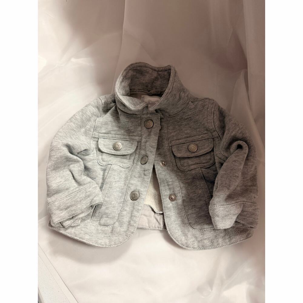 Gymboree Mickey Mouse Jacket Grey Gray Infant Toddler 6-12 Mths Custom Design - Picture 4 of 11